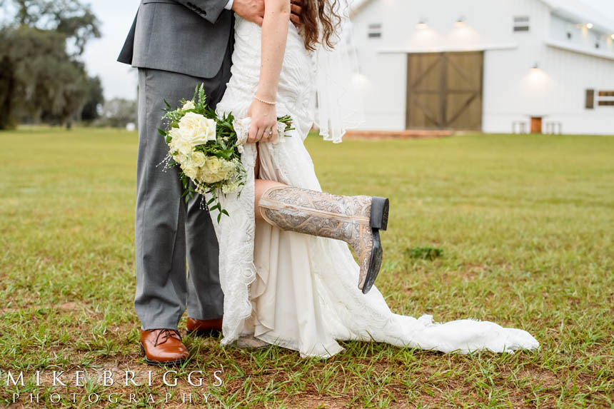 wedding dress with boots